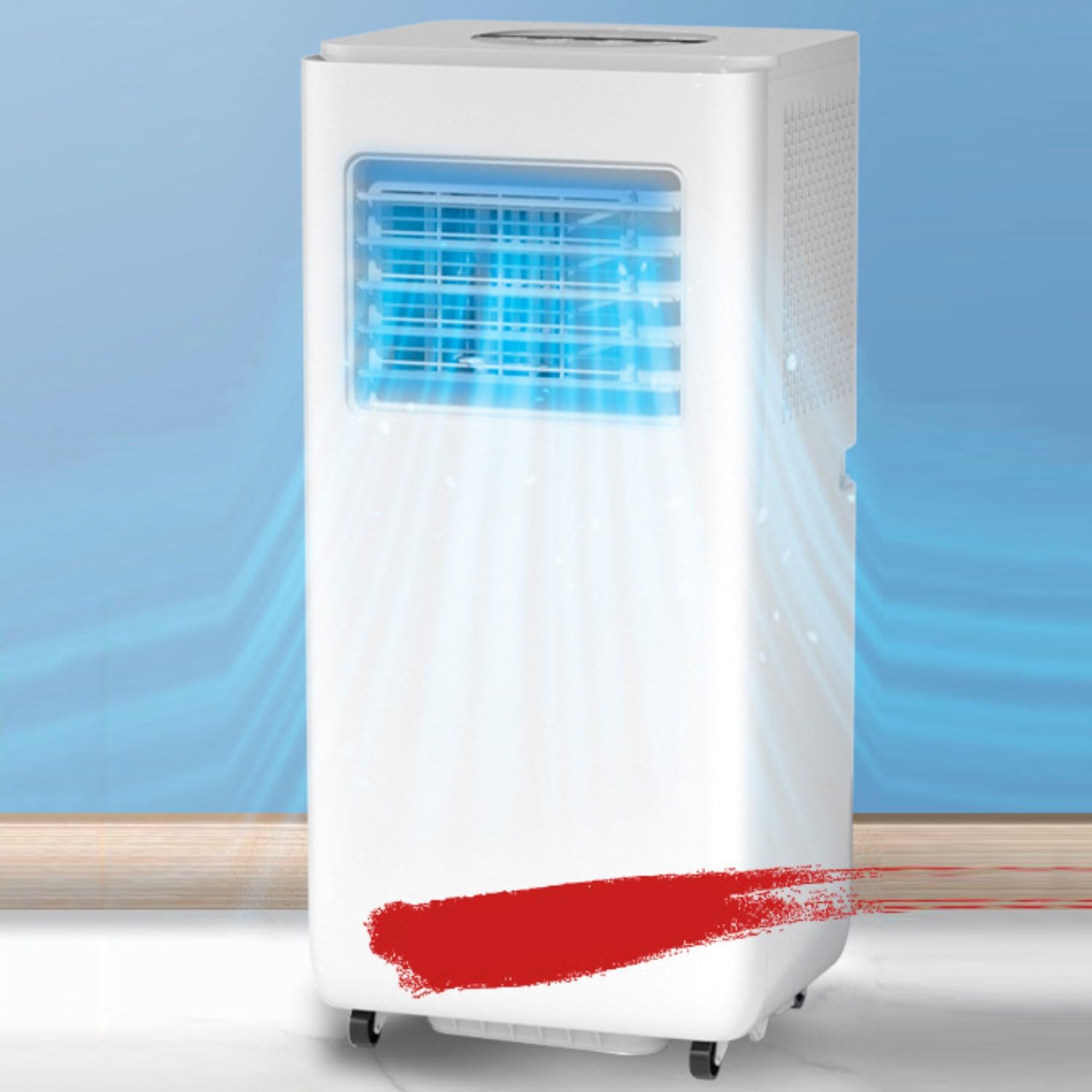  Climatiseur Portable, Unité De Climatisation Intelligente Avec Télécommande, Déshumidificateur De Refroidissement Rapide, Mode De Sommeil Silencieux, Kit De Fenêtre Inclus, Minuterie 24H, Pour Chambre