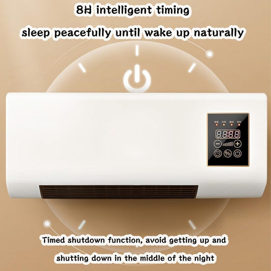 GENERIC Ventilateur D'air Portable Avec Télécommande, Unité De Refroidissement Et De Chauffage Murale Avec Minuterie De 8 Heures Pour La Maison Et Le Bureau