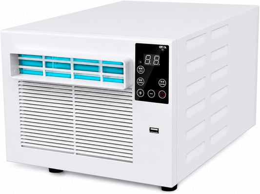 GENERIC Whisper Calme Portable AC 1876 BTU, Climatiseur Compact Déshumidificateur Pour 5 Sqm Dortoirs, Déplacement Facile Avec Roulettes, Unité De Refroidissement à Faible Puissance Pour Cuisine De Chambre, P