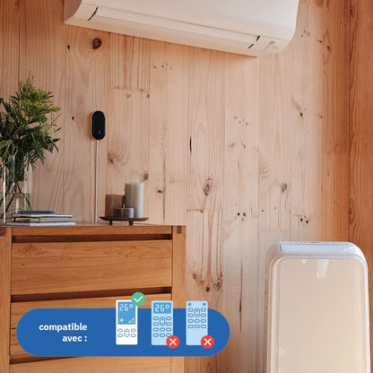  Netatmo Commande Intelligente De Climatiseur, Climatisation Connectée, Canicule, Compatible Tous Les Clims Et Pompe à Chaleur, WI-FI, Economie D'énergie, Alexa, Google Assistant, Siri, NAC-FR