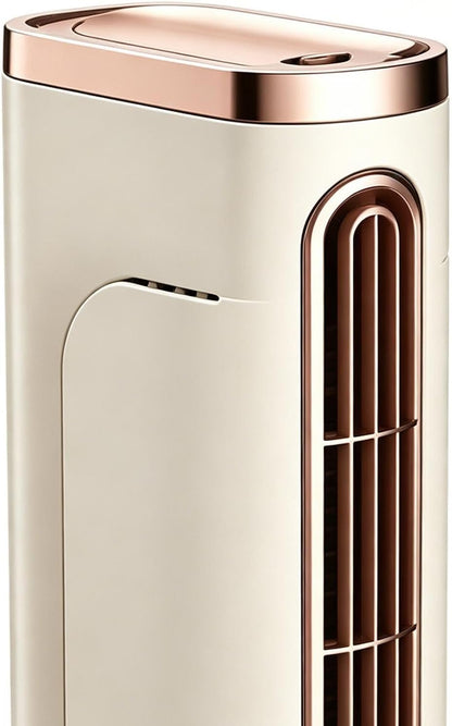  Petit Climatiseur Portable | Mini Tour Sans Pales Rechargeable Par USB | Ventilateur Climatiseur - Pour Bureau Extérieur Intérieur Voyage Camping-Car Garage Atelier Dortoir Cuisine