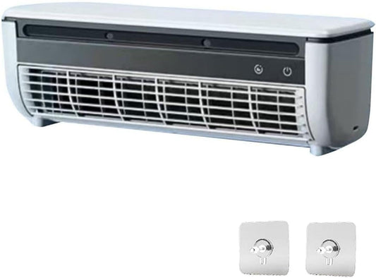  Refroidisseur D'air Mural Sans Fil De 6000mAh Avec Télécommande, Ventilateur Silencieux Pour Le Dortoir De Bureau De Chambre à Coucher, Unité De Climatisation Personnelle Portable, Réglages à 3 Vitess