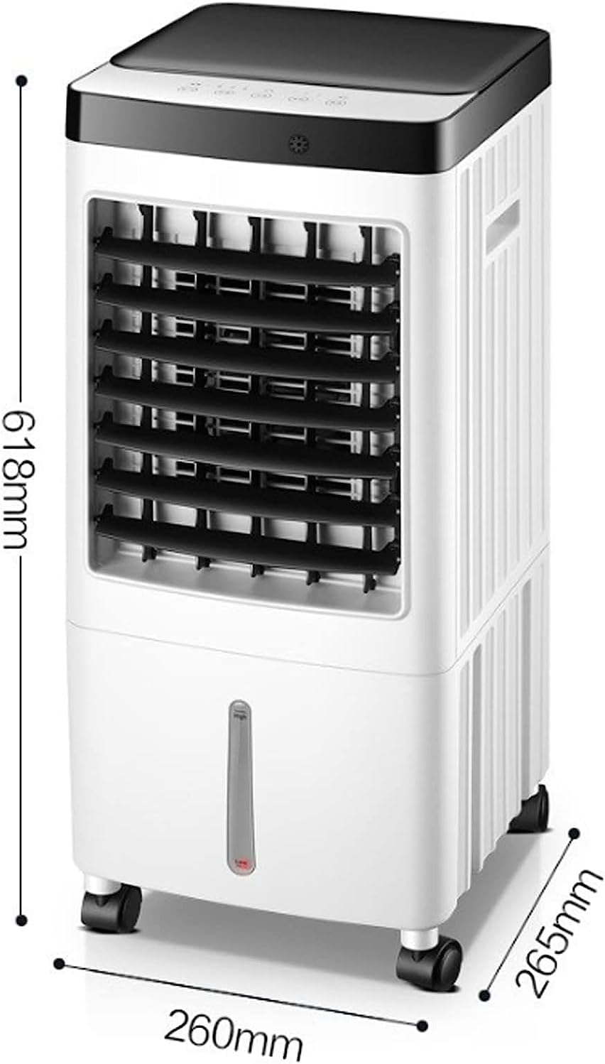GENERIC Refroidisseur D'air Portable Sans Tuyau, Refroidisseur Sans Vent Sans Vent 10L Avec 3 Vitesses Et Fonction De Swing, Unité De Climatisation De Salle Silencieuse De Murmure Pour La Chambre De Bureau à