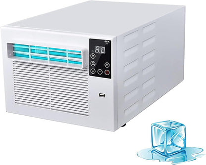  Unité 3-en-1 Portable AC, 1876 BTU Mini Refroidisseur Avec Ventilateur Et Déshumidificateur, Murmurer Tranquille Aucune Installation A/C Pour Le Bureau De Chambre RV, Conception Compacte Avec Téléco
