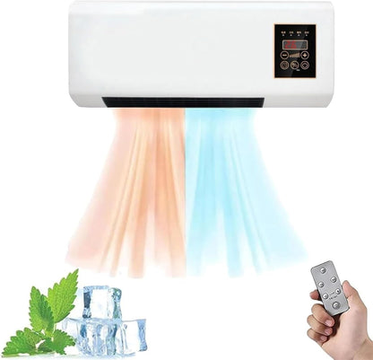  Climafy Climatisation Murale Portable Avec Chauffage Et Ventilateur, Unité Compacte Mini Split Sans Perçage, Fonctionnement Silencieux 30dB, Télécommande Intelligente Pour La Maison Et Le Bureau, écon