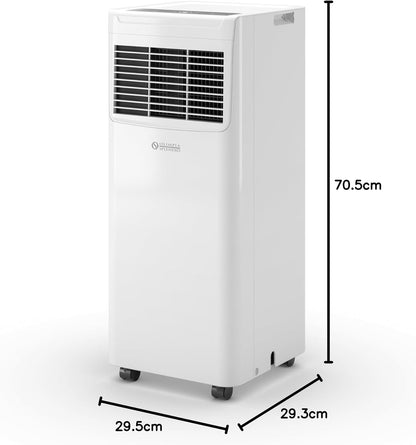  Olimpia Splendid, Dolceclima Slim 8 WWB, Climatiseur Portable 8000 BTU/h, Ultra Slim Design, Classe A, Puissance 2,1 KW, Fonctions Refroidissement, Déshumidification, Ventilation