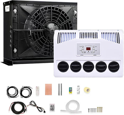 GENERIC Climatiseur Universel, 11000 BTU, Faible Bruit, Pour Camping-car, Camion, Caravane, Camions Lourds, Véhicules Utilitaires, Remorques