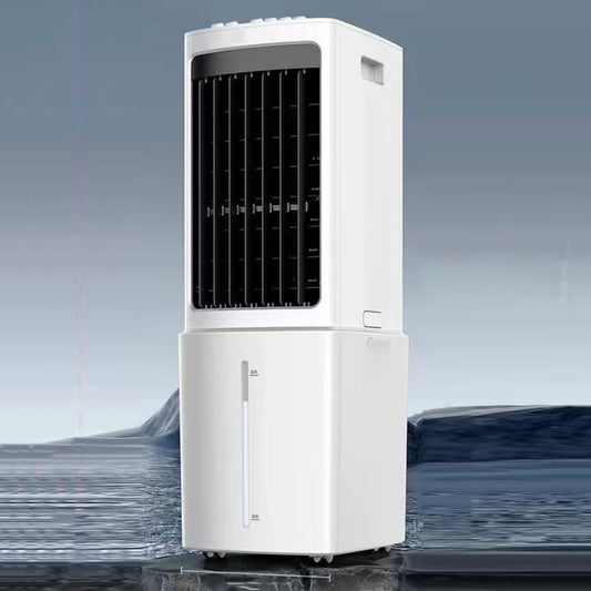GENERIC Refroidisseur D'air évaporatif Portable Avec Réservoir D'eau 12L Et 2 Packs De Glace 60W Efficace énergétique 3 Vitesses 90° Oscillation 35dB Unité De Refroidissement De Ventilateur D'économie D'espac