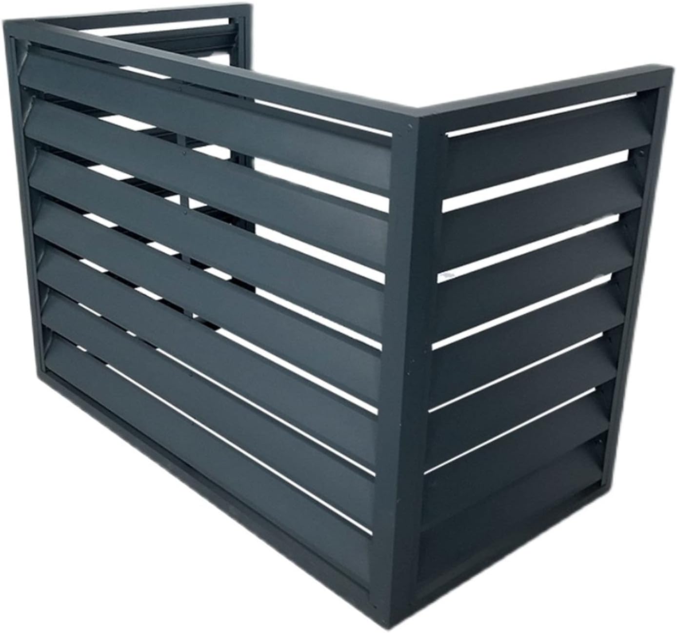 GENERIC Housse Robuste En Aluminium Pour Climatiseurs Mini Unités Séparées, Antivol, Réduction Du Bruit, Protection Contre Les Intempéries Pour Une Utilisation En Extérieur Et En Intérieur, Gris