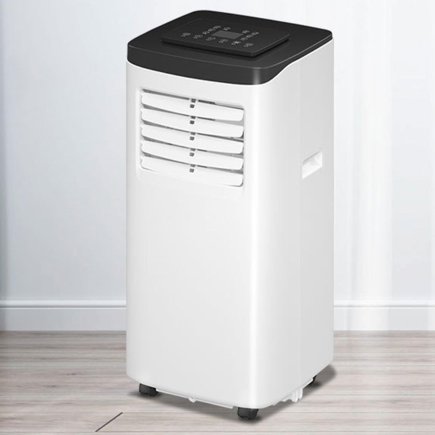 GENERIC Climatiseur Portable Avec Télécommande, Minuterie 24h, Ventilateur De Refroidissement Et Déshumidificateur, 2 Vitesses Et 3 Modes, Oscillation à 120° Pour Chambre Et Bureau