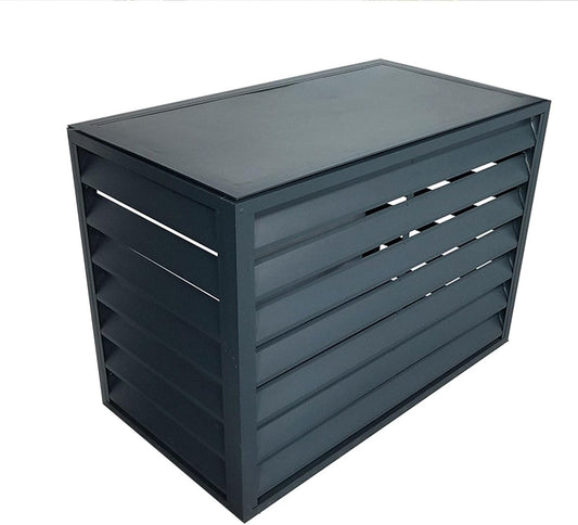 GENERIC Housse De Protection En Aluminium Pour Climatiseurs MiniSplit - Durable Et Antivol - Résistante Aux Intempéries - Convient Aux Pompes à Chaleur - Idéal Pour Toutes Les Saisons