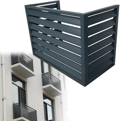  Housse De Protection En Métal Résistante Aux Intempéries Pour Pompe à Chaleur Et Climatiseur - Pour Unité De Climatisation Extérieure - 110 X 60 X 80 Cm - Pour Condensateurs Muraux Extérieurs