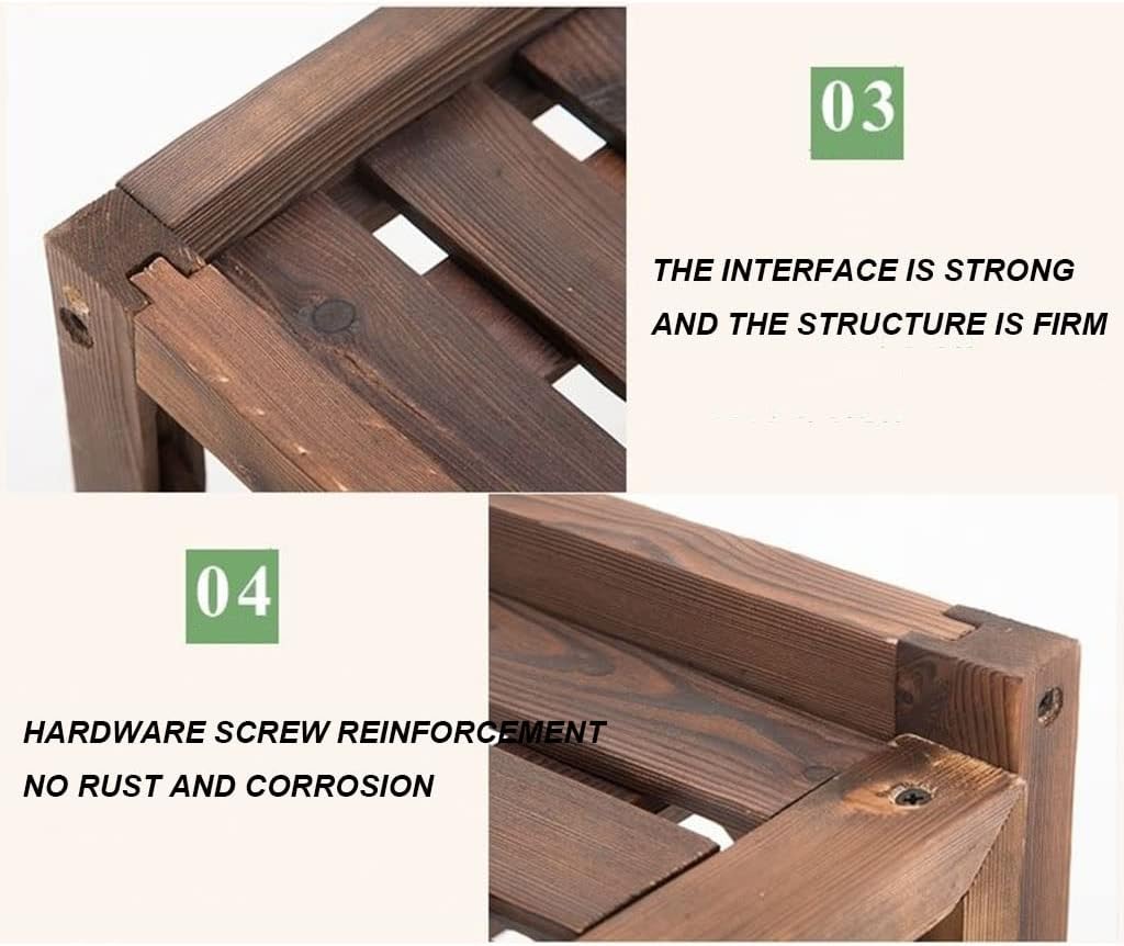  Couvercle En Bois Pour Climatiseur Extérieur - Support Pour Pot De Fleurs - Poubelle Autoportante - Pompe à Chaleur - Taille : 100 Cm - Résistant Aux Intempéries Et Design
