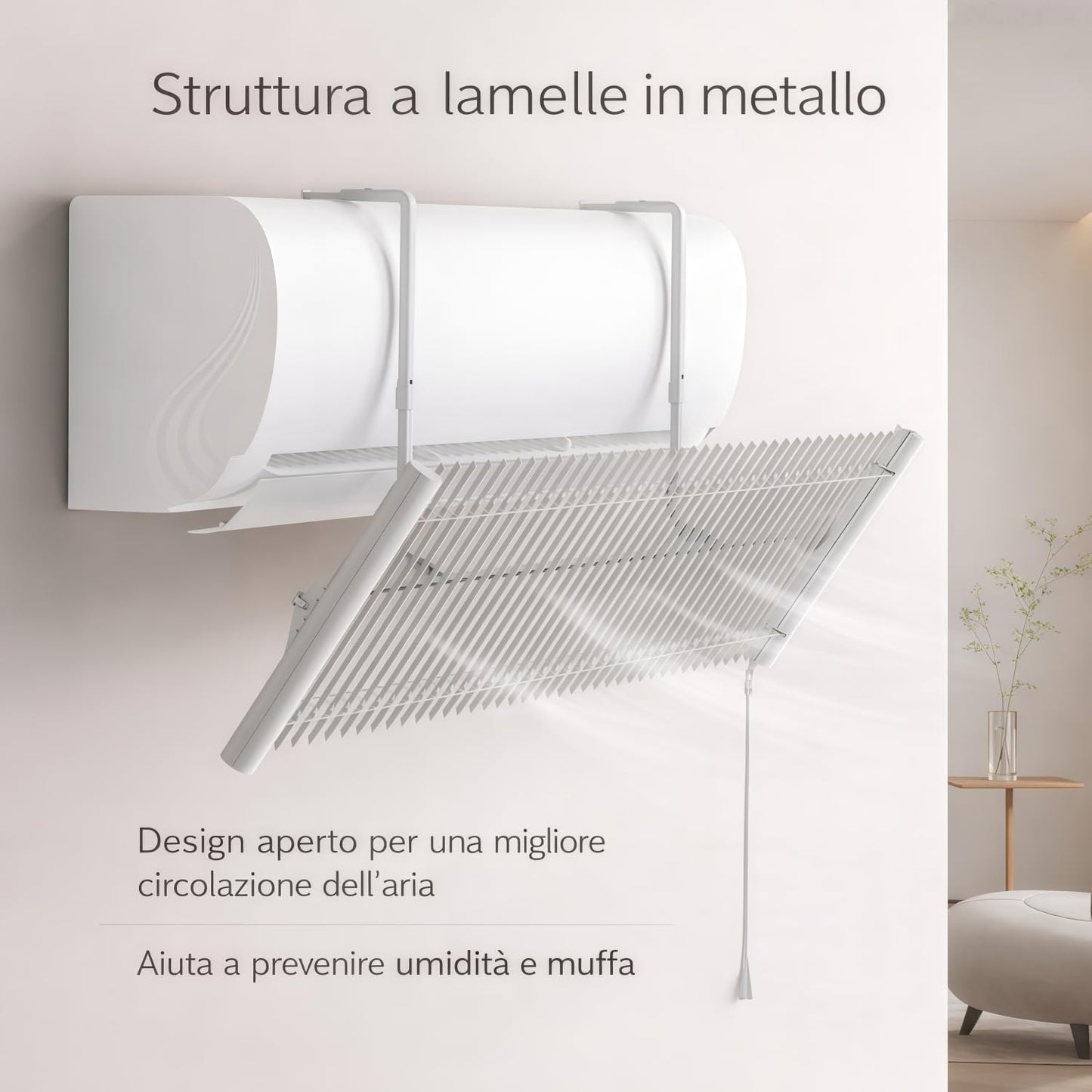  Déflecteur Climatiseur Universel,Déflecteur Réglable Pour Climatiseur Métal Pare Brise Air Conditionné Anti Direct Blowing Déflecteur Bouclier De Climatiseur Froid Pour La Maison