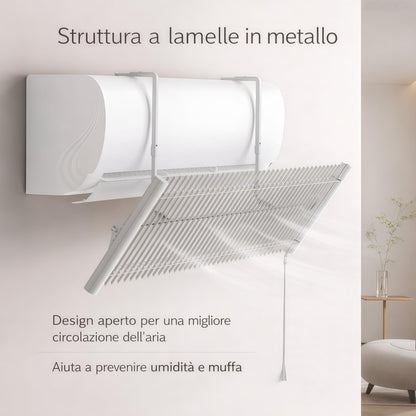  Déflecteur Climatiseur Universel,Déflecteur Réglable Pour Climatiseur Métal Pare Brise Air Conditionné Anti Direct Blowing Déflecteur Bouclier De Climatiseur Froid Pour La Maison