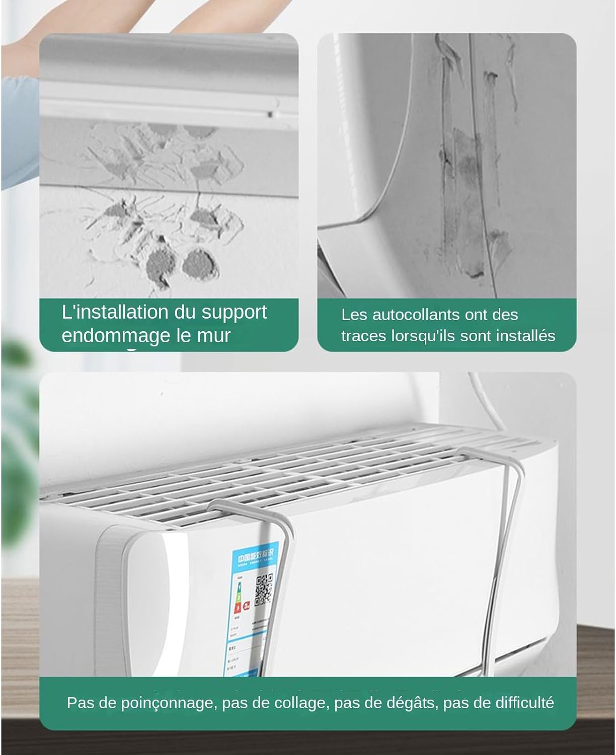  Déflecteur De Climatisation,Déflecteur D'Air Réglable Multi-Position | Coupe-Vent Rétractable Murale Pour Chambre Maison Bureau Temps Chaud