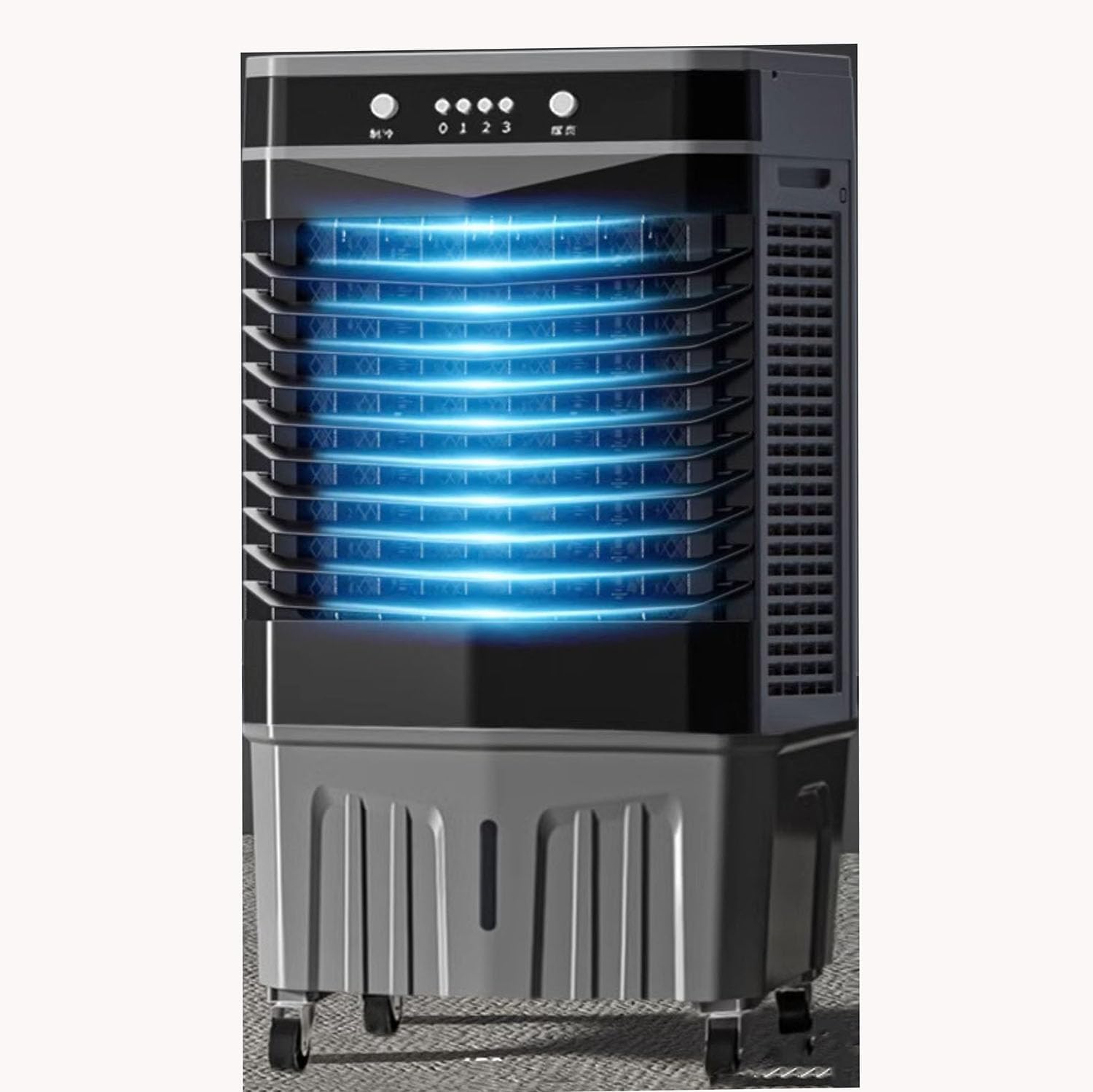 GENERIC Refroidisseur D'air Portable Avec 3 Vitesses, 12H Minuterie, Oscillation Et Humidification à 120 °.Présente Un Grand Réservoir D'eau Pour La Chambre à Coucher, Le Refroidissement Et La Ventilation Du