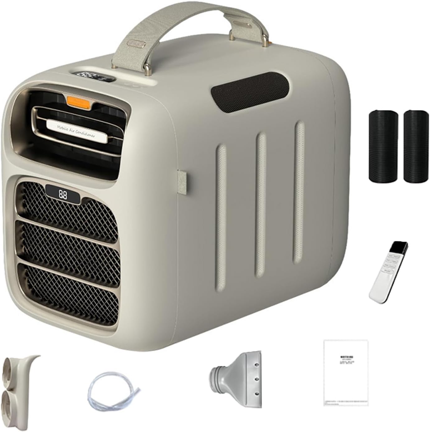 GENERIC Climatiseur Portable Pour Camping, Refroidissement Et Chauffage Rapides, 3 Vitesses De Vent, Faible Consommation D'énergie, Idéal Pour Une Utilisation En Tente Et Camping-car