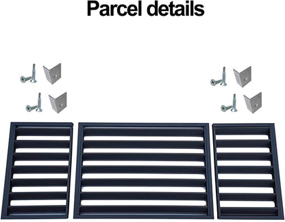  Housse De Protection En Métal Résistante Aux Intempéries Pour Pompe à Chaleur Et Climatiseur - Pour Unité De Climatisation Extérieure - 110 X 60 X 80 Cm - Pour Condensateurs Muraux Extérieurs