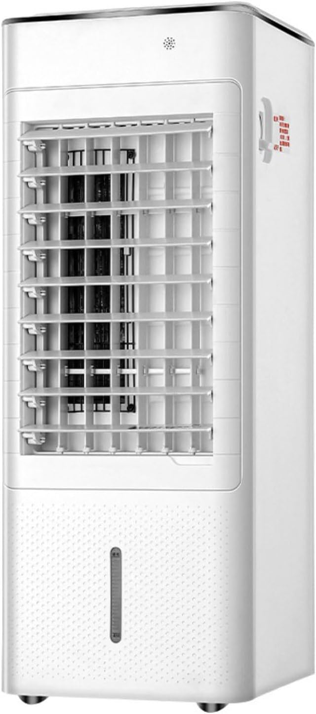 GENERIC Refroidisseur D'air Portable Avec Télécommande, 3 Vitesses Et 12H Minuterie, Ventilateur D'évaporation Silencieux Pour La Maison, Bureau, Chambre à Coucher.Basse Énergie 60W, Roues De Déplacement Faci