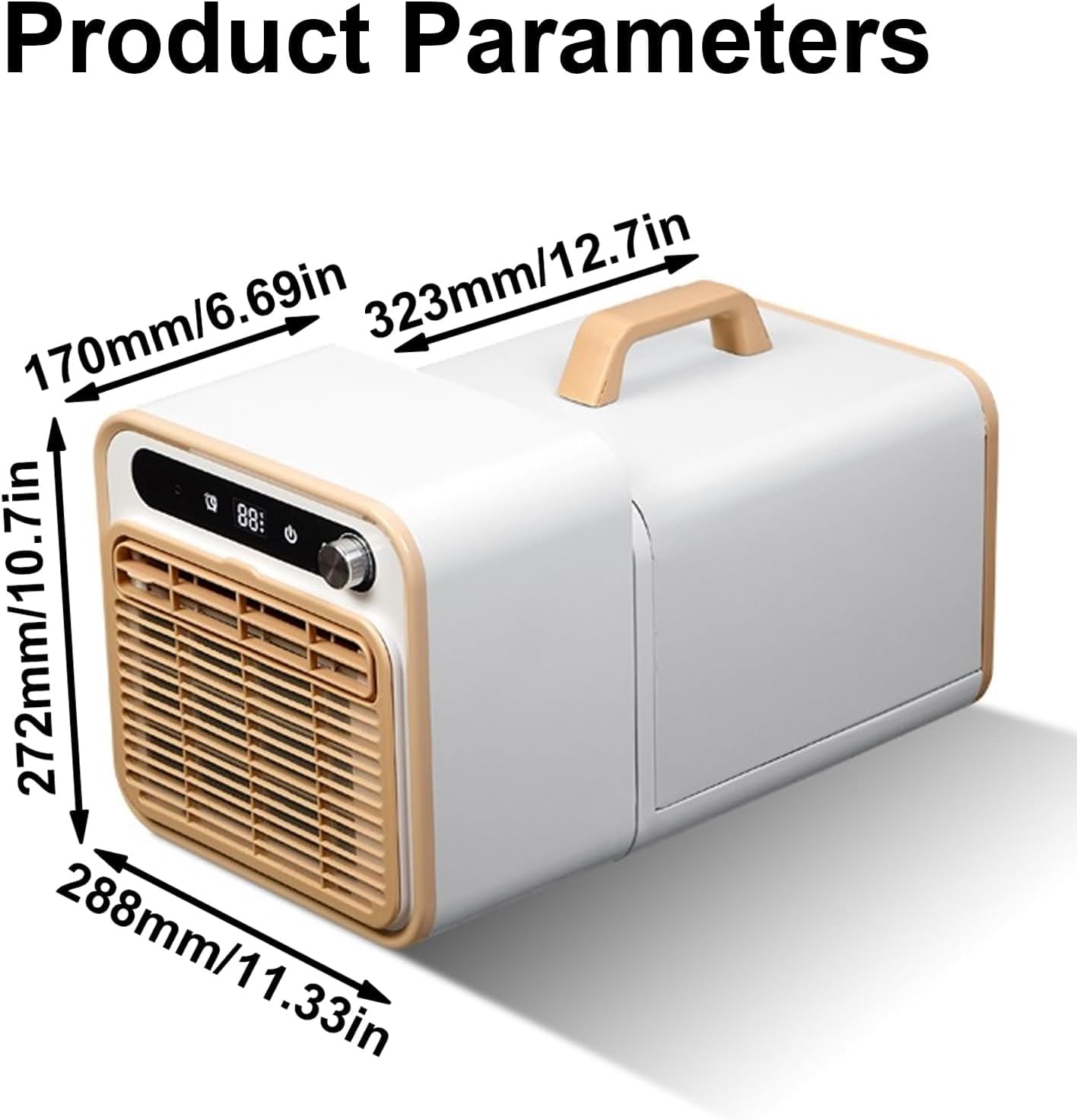  Climatiseur Portable Split, Aucun Tuyau De Conception Pour Les Tentes RVs, Refroidissement Silencieux Avec Télécommande WiFi, Minuterie 12H, Refroidisseur D'air Léger Pour Camping Caravan Small Spaces