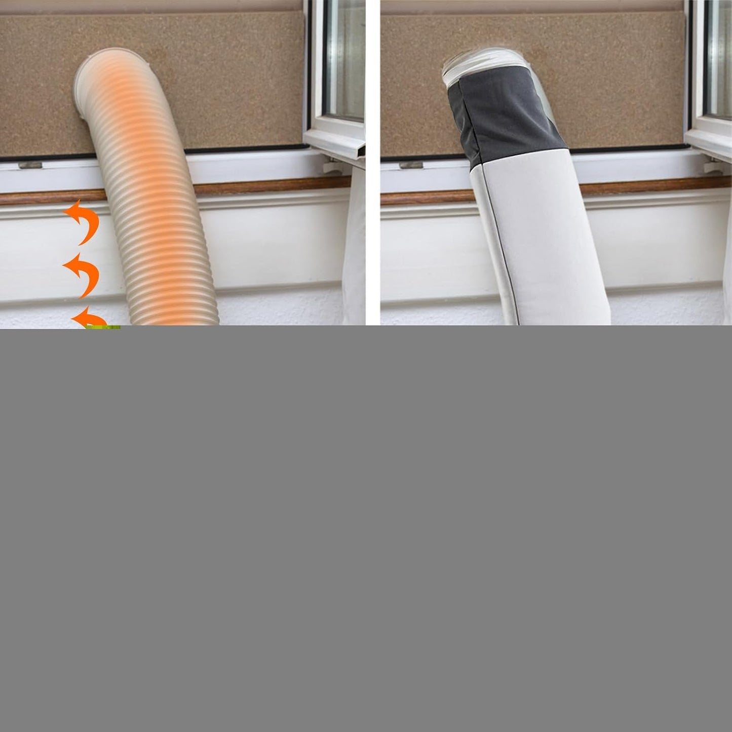  Couvercle De Tuyau De Climatisation Portable, Protection Pour Tuyau Climatiseur, Isolation T-uyau Climatiseur Manchon, T-uyau D'échappement De 5,9 "de Diamètre