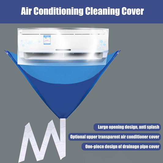  Housse De Nettoyage De Climatisation, étanche Et Anti-fuite épaissir, Nettoyage à Air Froid Double Couche, Sac De Service Lavage De Climatiseur Housse De Protection Sac De Nettoyage Outil De Lavage