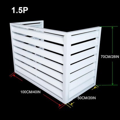  Housse Décorative Pour Climatiseur Mini Split - Écran De Protection Extérieur Pour Dissimuler Les Unités - Protection élégante Et Résistante Aux Intempéries Pour L'arrièr