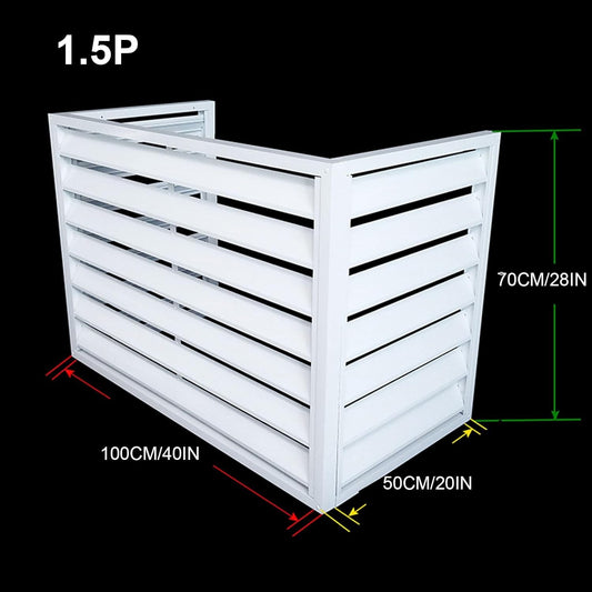  Housse Décorative Pour Climatiseur Mini Split - Écran De Protection Extérieur Pour Dissimuler Les Unités - Protection élégante Et Résistante Aux Intempéries Pour L'arrièr