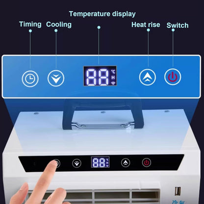  3000 BTU Portable Split AC, WiFi & Télécommande, 12H Minuterie, 130m3/h Airflow, Whisper Refroidissement Silencieux Pour Tente RV Home Office, Aucun Assemblage Requis