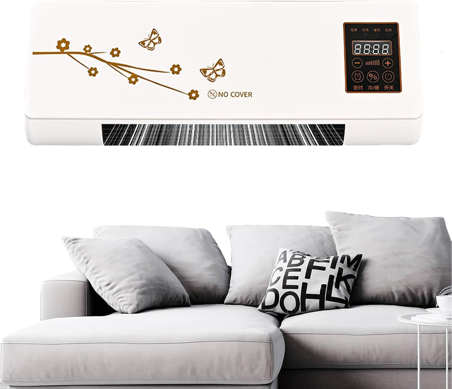  Climatiseur Murale Sans Gain | Climatiseur Portable - Climatisation Et Chauffage Avec Télécommande Minuteur 24 Heures Pour Chambre Appartement Salon Camping Salle De Bain Voiture Maison