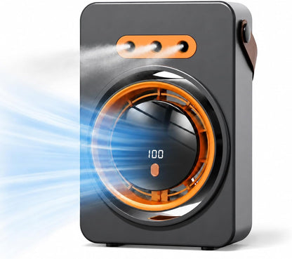  Ventilateur Brumisateur Climatiseur Portable, Climatiseur Mobile Sans Evacuation Avec 5 Vitesses Et Minuterie, Climatiseur Mobile Silencieux Avec 3 Trous Pour Maison,Voiture,Camping (Noir)