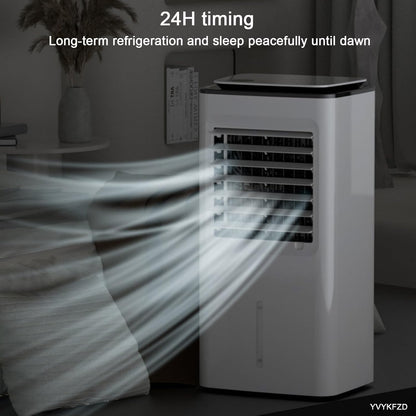  YVYKFZD Climatiseur Portable 3 En 1, Refroidisseur D'air Par Évaporation 15L Avec Télécommande, Ventilateur Climatiseur À Réglage De Vitesse À 3 Positions, Minuterie 24 Heures, Pour Bureau À Domicile