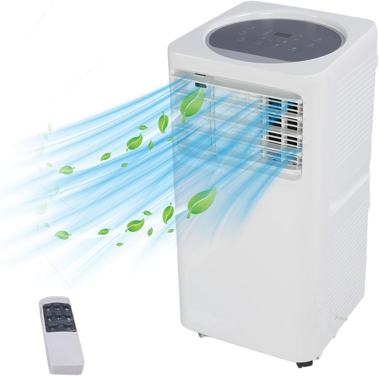  EMUKOEP Climatiseur Portable, Refroidisseur D'air Personnel, Unité AC Mobile Avec Zéro Drainage, Installation Facile Pour La Maison, Le Bureau, Le Camping-car, La Chambre à Couche (2P Prise UE 220V)