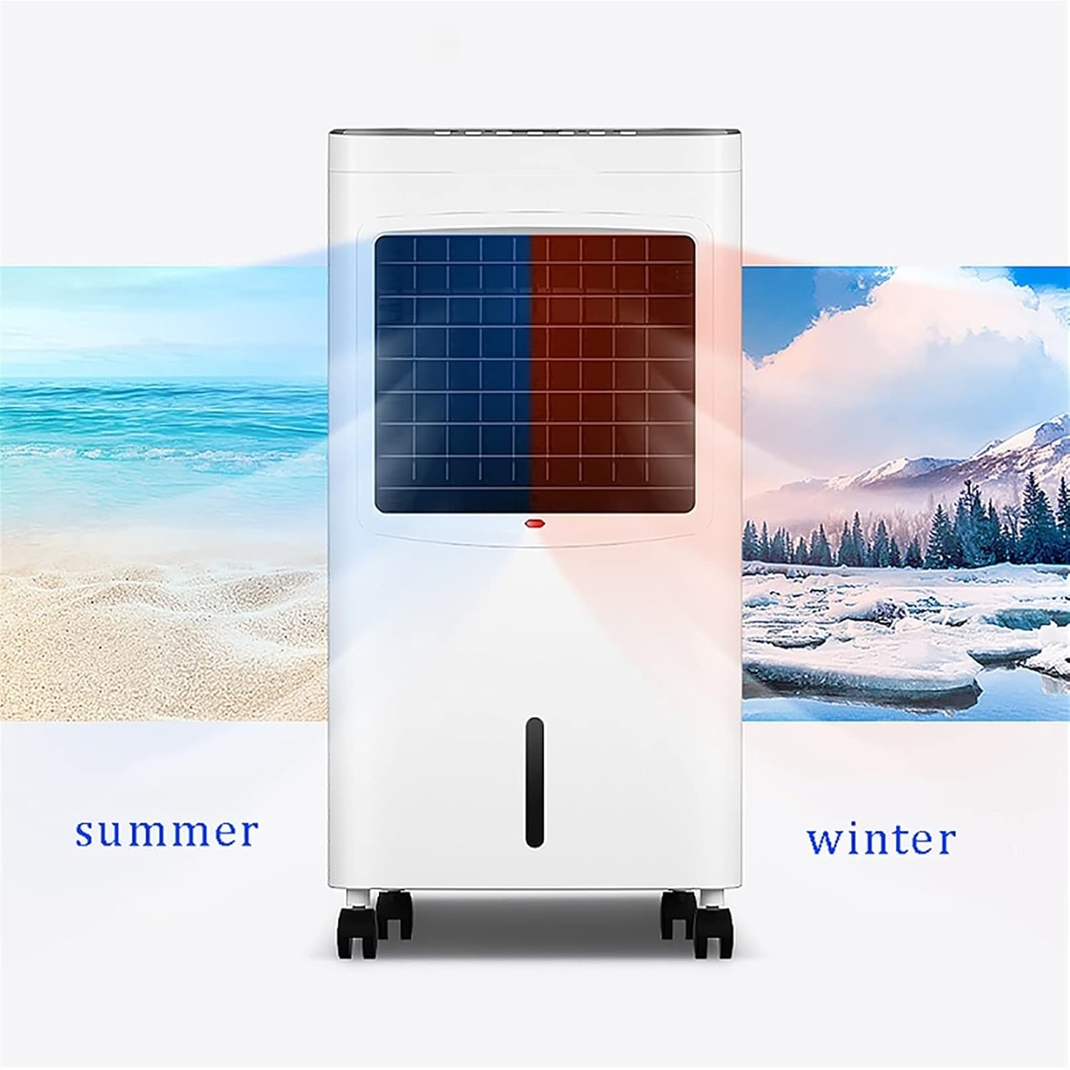 GENERIC Refroidisseur D'air Portable Avec Ventilateur D'évaporation à Distance, éconnergétique Pour Le Bureau à Domicile, Fonctionnement Calme 58dB, Vitesse Et Oscillation Réglables, Conception Légère Compact