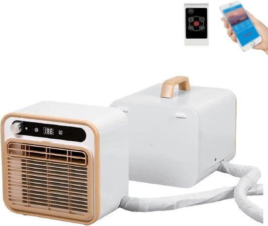  Compact Split AC 5000 BTU, Unité De Refroidissement Portable Avec Télécommande, Fonctionnement Silencieux Pour La Tente De VR De Chambre à Coucher, Aucun Kit De Fenêtre Nécessaire, Conception De Poign