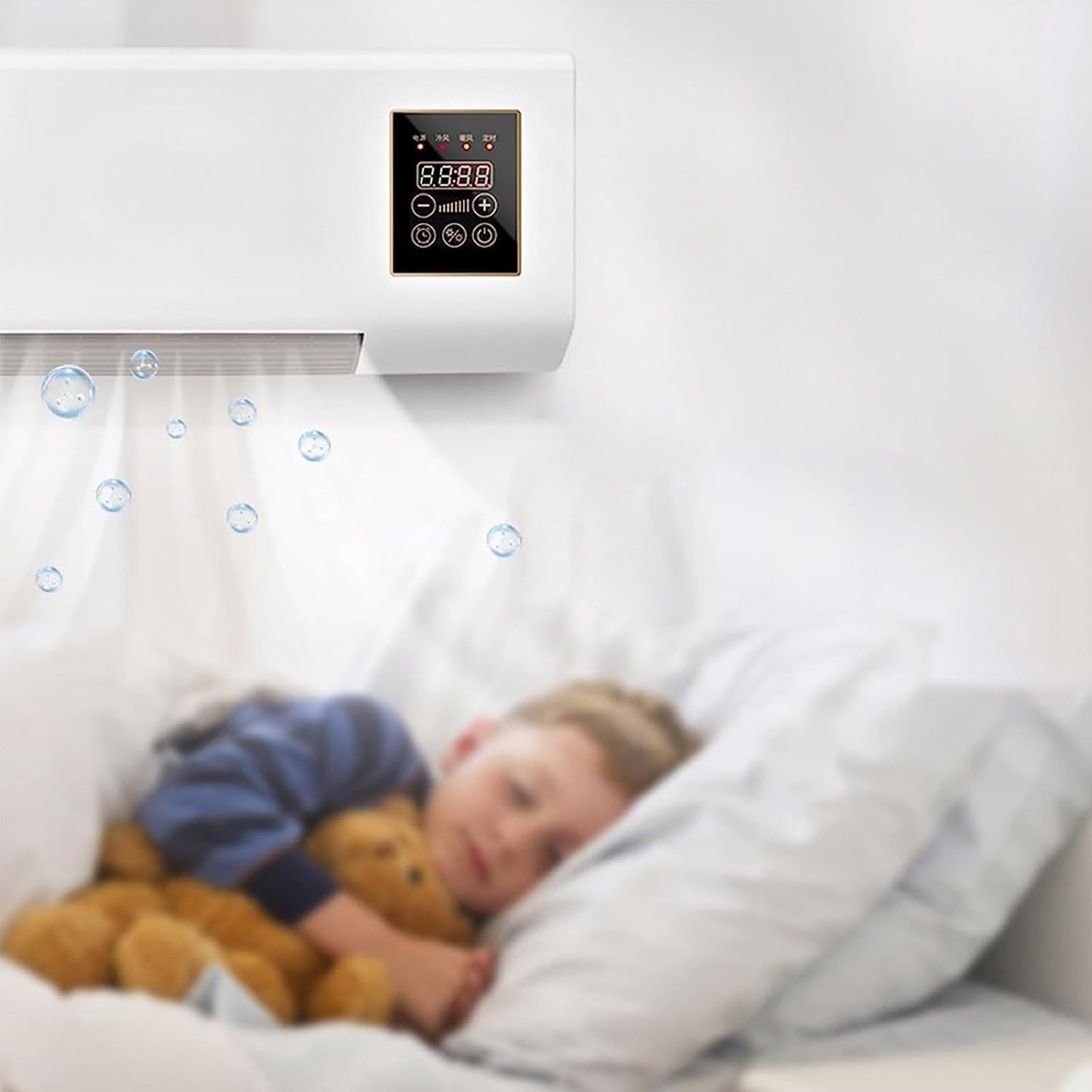  Lightning Deals Of Today Prime Climatiseur Portable, Climatiseur Mural, Ventilateur De Refroidissement D'air Avec écran Tactile, Mini Climatiseur Pour La Maison, La Chambre, Le Camping Et L'extérieur
