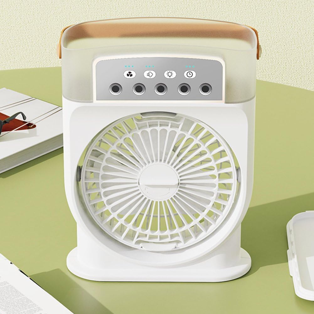 Climatiseur Portable, Ventilateur De Bureau Portable Avec 3 Vitesses De Fonctionnement Pour Bureau, Chambre, Dortoir