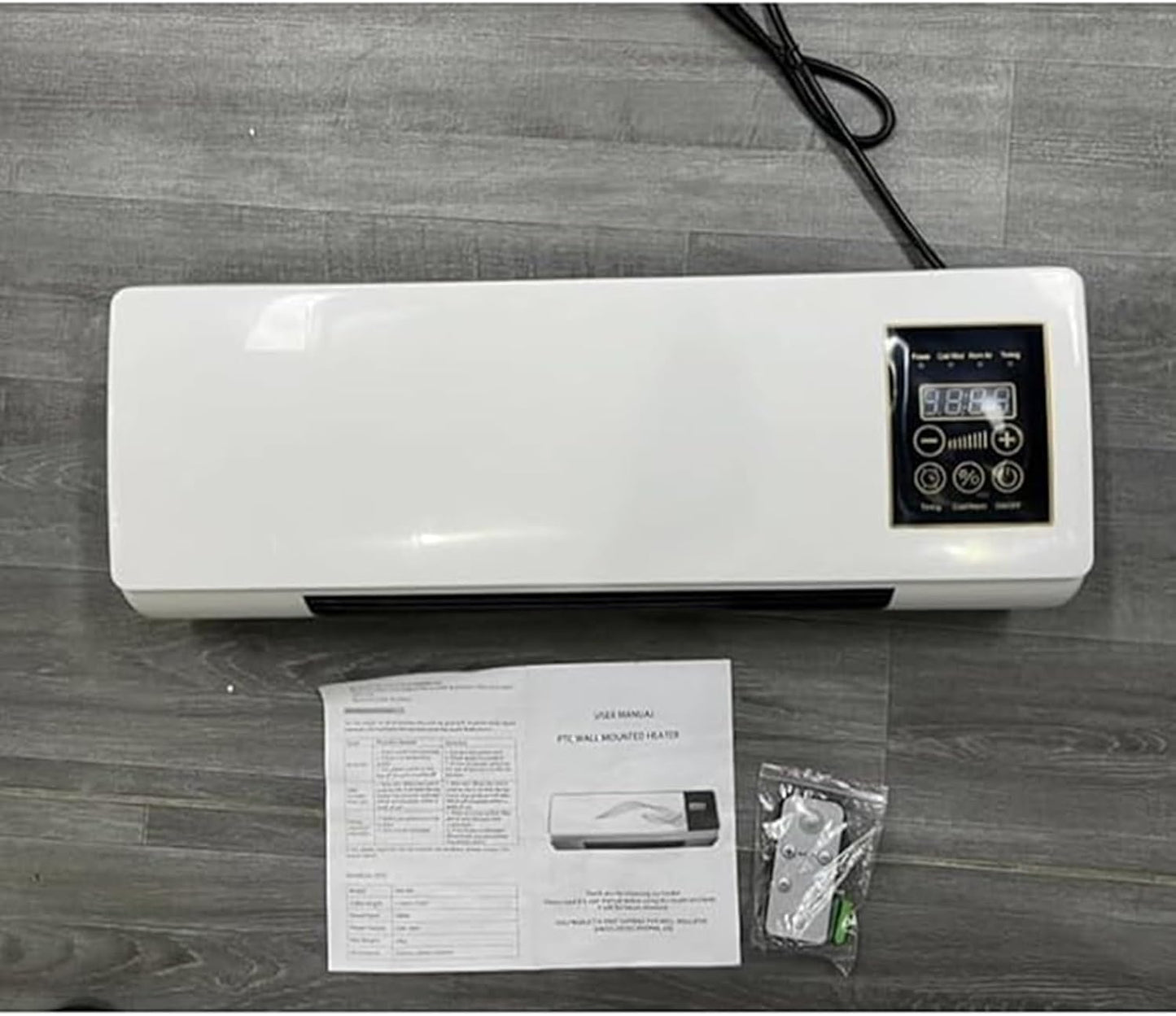  Climafy Climatisation Murale Portable Avec Chauffage Et Ventilateur, Unité Compacte Mini Split Sans Perçage, Fonctionnement Silencieux 30dB, Télécommande Intelligente Pour La Maison Et Le Bureau, écon