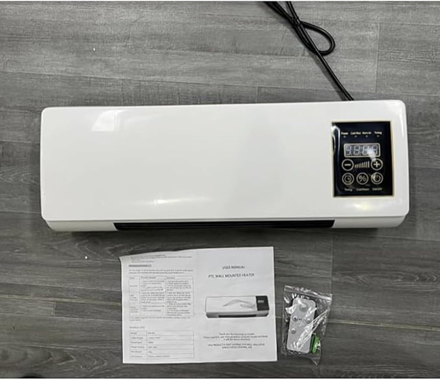  Climafy Climatisation Murale Portable Avec Chauffage Et Ventilateur, Unité Compacte Mini Split Sans Perçage, Fonctionnement Silencieux 30dB, Télécommande Intelligente Pour La Maison Et Le Bureau, écon