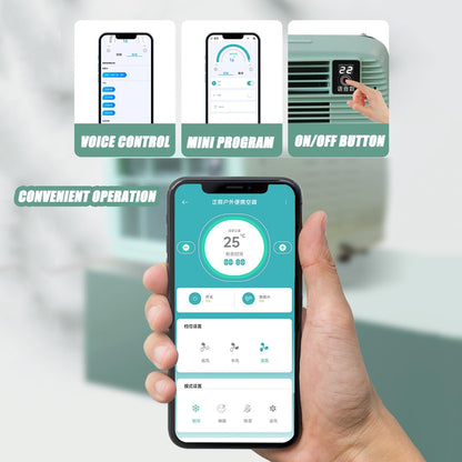  Portable AC 2200BTU Unité De Refroidissement Compacte Pour Les Petites Pièces RVs Camping Consommation De Faible Puissance Avec Panneau De Contrôle Et Climatiseur Efficace Sur Le Plan De La Minuterie
