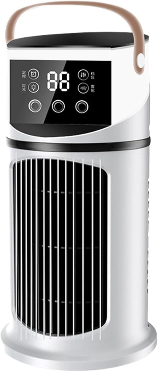  Ventilateur Climatiseur Mobile, 2 Modes Et 9 Vitesses Climatiseur Mobile Silencieux Portable Rafraîchisseur D'air, Refroidisseur Par Évaporation Mini Climatiseurs Portable Pour Chambre Bureau Voiture