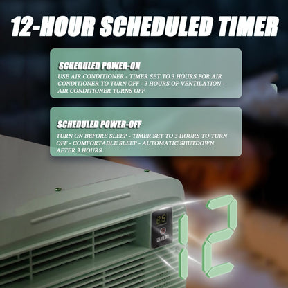  Portable AC 2200BTU Unité De Refroidissement Compacte Pour Les Petites Pièces RVs Camping Consommation De Faible Puissance Avec Panneau De Contrôle Et Climatiseur Efficace Sur Le Plan De La Minuterie