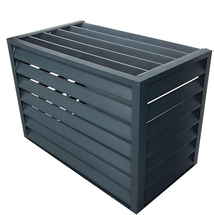  Housse De Protection En Métal Pour Climatiseur Extérieur - Design élégant - Résistant Aux Intempéries - Idéal Pour La Maison Et Le Jardin
