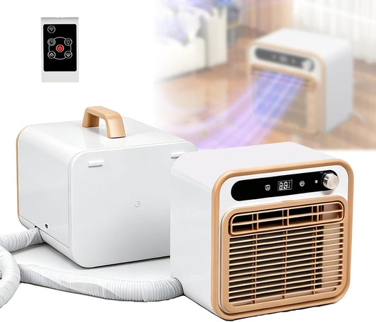  Unité De Climatisation Portable Silencieuse, Refroidissement 1500W Avec Flux D'air De 130m3/h, Télécommande WiFi, Minuterie 12H, Léger Pour La Chambre RV Truck Camping