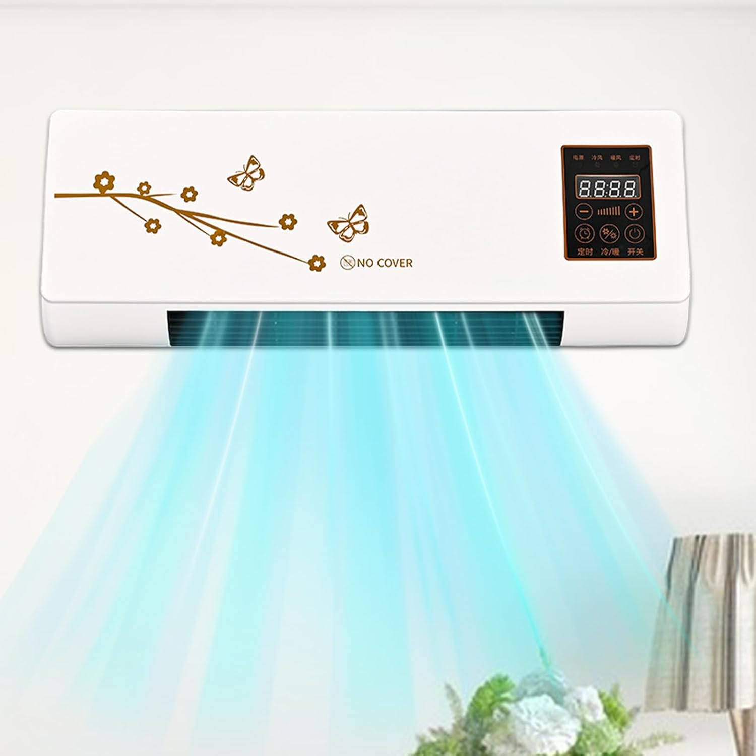  Climatiseur Murale Sans Gain | Climatiseur Portable - Climatisation Et Chauffage Avec Télécommande Minuteur 24 Heures Pour Chambre Appartement Salon Camping Salle De Bain Voiture Maison