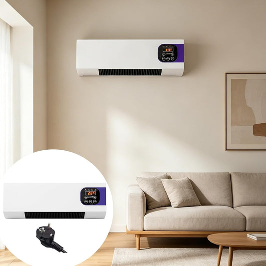  Générique Mini Climatiseur Mural Avec Télécommande - Unité De Refroidissement Portable Pour Chambre à Coucher, Salon Et Bureau - Design Compact