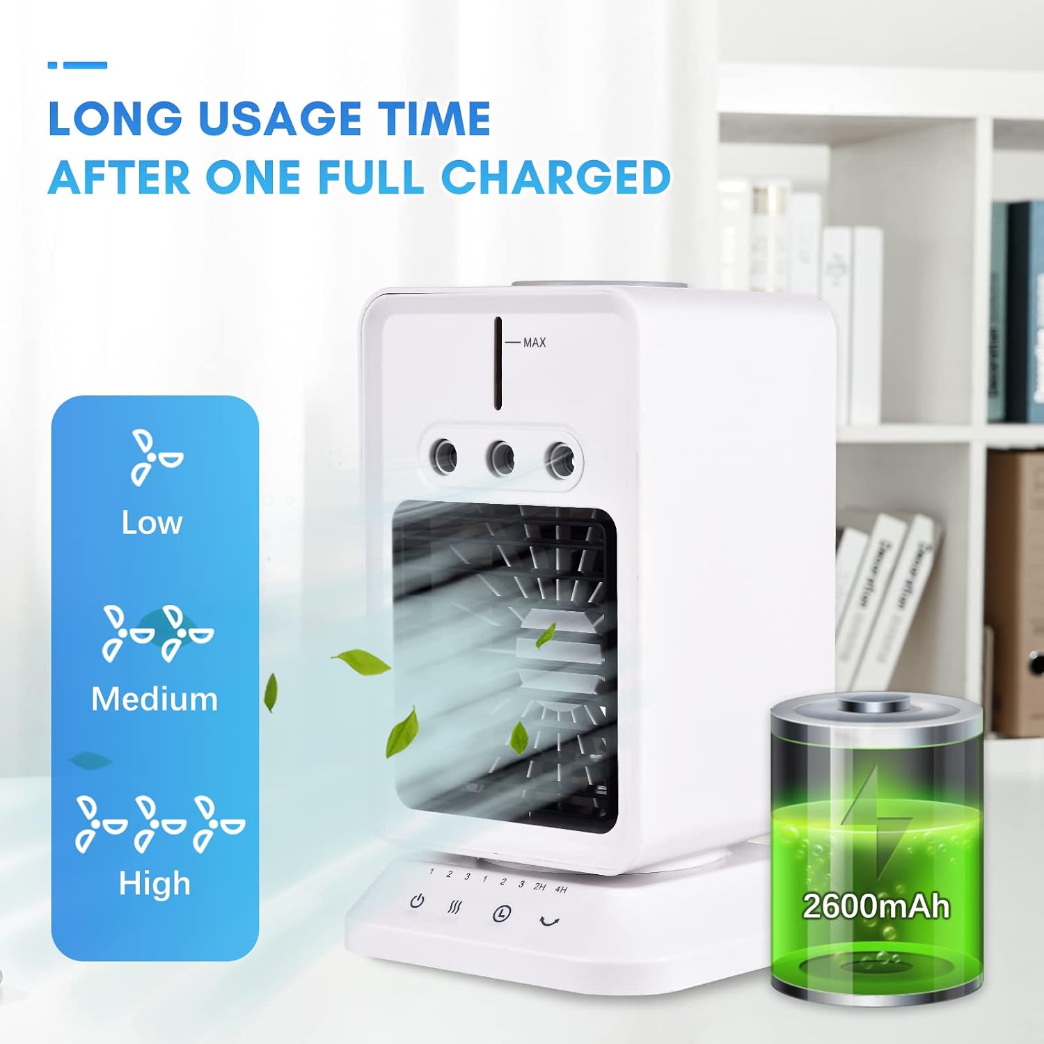  Refroidisseur D Portable Pour Bureau Climatiseur Avec Humidificateur Int Gr 3 Vitesses De Ventilation Et Fonction Rafra Chissement Rapide