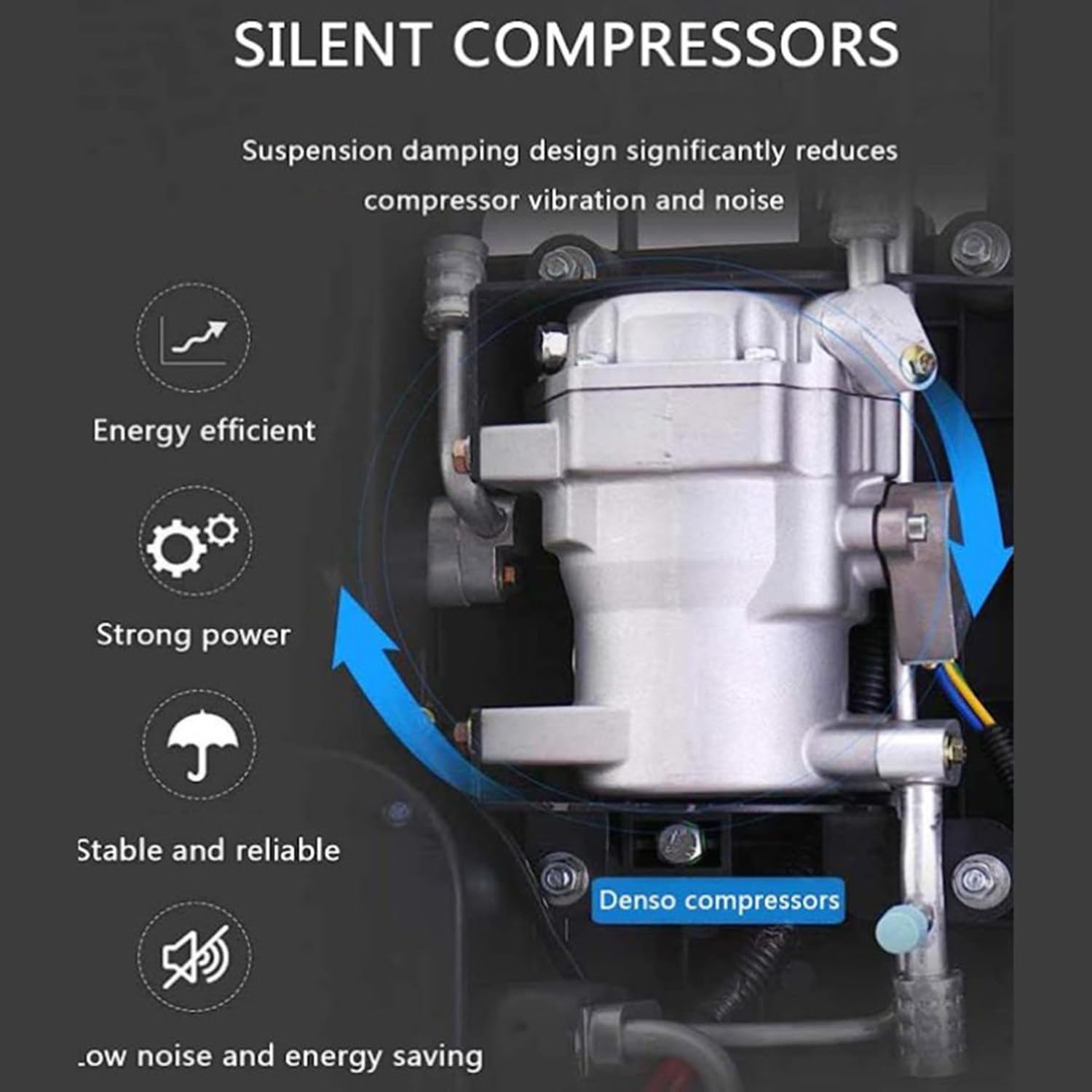  Climatiseur Portable 12V/24V Pour Camping-Car Et Caravane Système De Refroidissement Électrique Écoénergétique, Installation Facile,Faible Bruit Clim Mobile Pour Véhicules Récréatifs 24V
