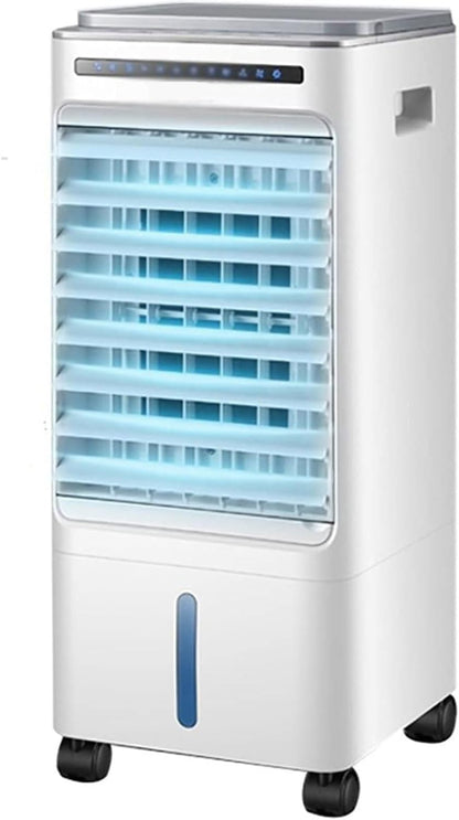  Rafraîchisseur D’Air Compact Smart Climatiseur Mobile Portable Avec 3 Vitesses 60° Oscillation Minuteur 7H,Refroidisseur Par évaporation Utilisation Facile Poignée De Transport Pour Maison
